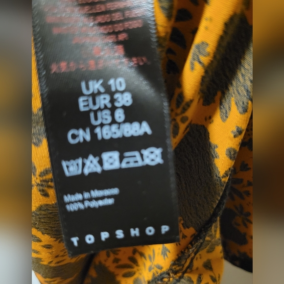 Topshop Ruffle Yoke Mini Dress - Picture 9 of 13